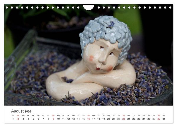 Produktbild: Tausendsch&ouml;n - handgeferigte Tonwesen (Wandkalender 2026 DIN A4 quer), CALVENDO Monatskalender