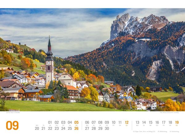 Produktbild: S&uuml;dtirol ReiseLust Kalender 2027 | von Bozen bis zu den drei Zinnen