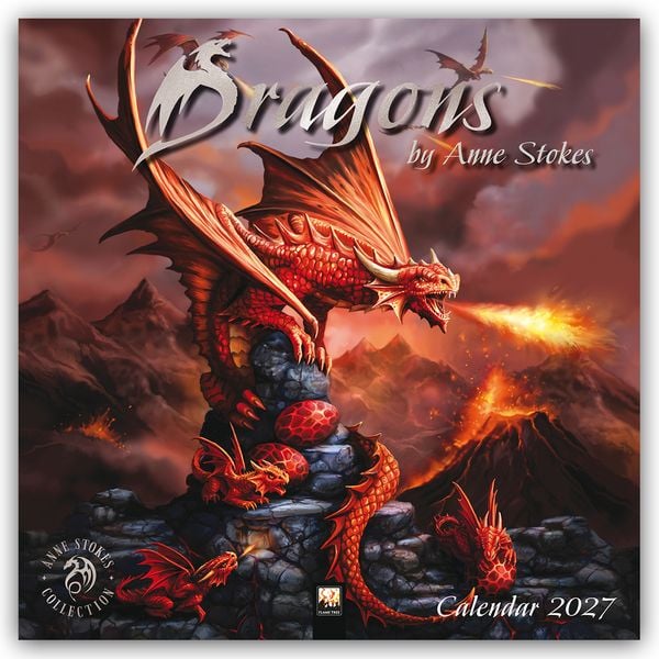 Produktbild: Dragons by Anne Stokes - Drachen von Anne Stokes 2027 &ndash; Original Flame Tree Publishing-Kalender [Kalender]