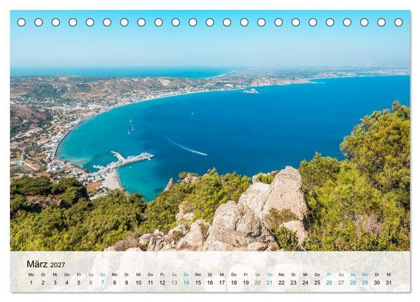 Produktbild: Insel Kos - Badeparadies der S&uuml;d&auml;g&auml;is (Tischkalender 2027 DIN A5 quer), CALVENDO Monatskalender