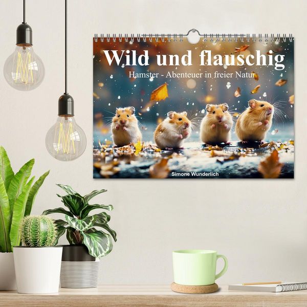 Produktbild: Wild und flauschig - Hamster - Abenteuer in freier Natur (Wandkalender 2026 DIN A4 quer), CALVENDO Monatskalender