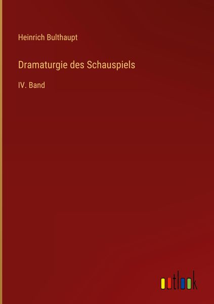 Produktbild: Dramaturgie des Schauspiels