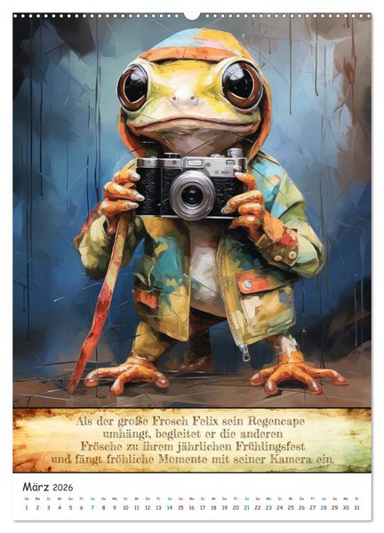 Produktbild: Tierische Paparazzi (hochwertiger Premium Wandkalender 2026 DIN A2 hoch), Kunstdruck in Hochglanz