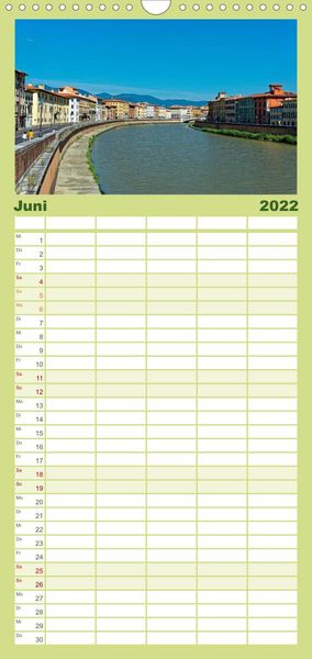 Produktbild: Familienplaner Sch&ouml;nes Italien (Wandkalender 2022 , 21 cm x 45 cm, hoch)