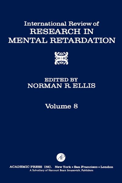 Produktbild: International Review of Research in Mental Retardation