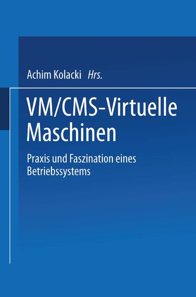 Produktbild: VM/CMS &mdash; Virtuelle Maschinen