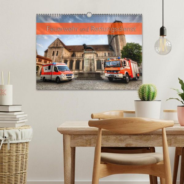 Produktbild: Feuerwehr und Rettungsdienst (Wandkalender 2026 DIN A3 quer), CALVENDO Monatskalender