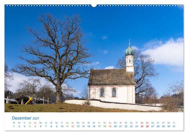 Produktbild: Im blauen Land am Alpenrand (Wandkalender 2027 DIN A2 quer), CALVENDO Monatskalender