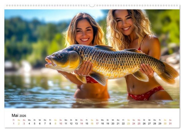 Produktbild: Hei&szlig; auf Karpfen (Wandkalender 2026 DIN A2 quer), CALVENDO Monatskalender
