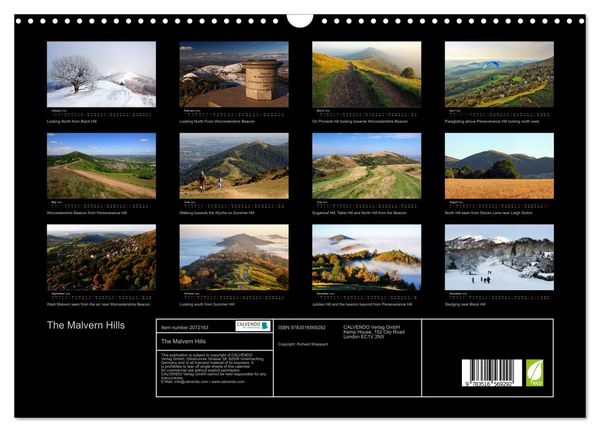 Produktbild: The Malvern Hills (Wall Calendar 2026 DIN A3 landscape), CALVENDO 12 Month Wall Calendar