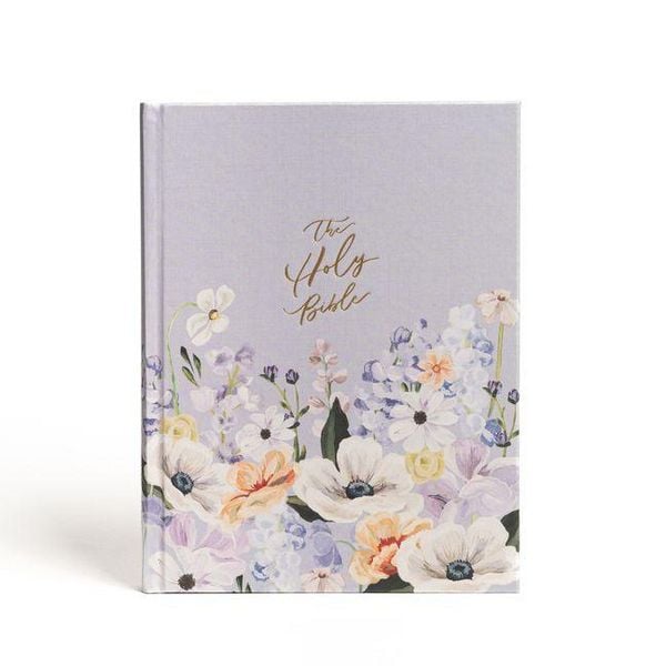 Produktbild: CSB Notetaking Bible, Large Print Hosanna Revival Edition, Lavender/Peach Cloth Over Board