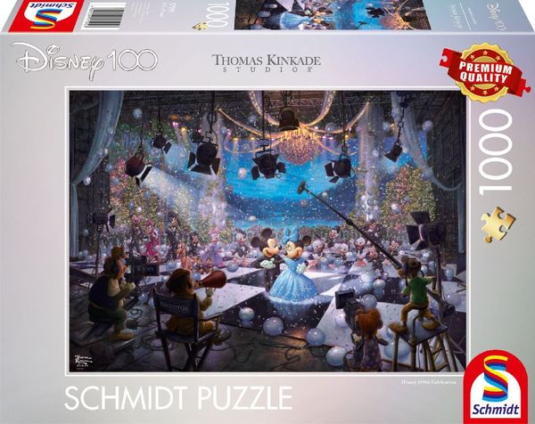 Schmidt Spiele - Thomas Kinkade - Disney, 100 Jahre Sonderedition 1, Limited Edition, 1000 Teile
