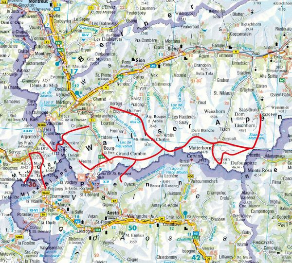 Produktbild: ROTHER Skitourenf&uuml;hrer Haute Route