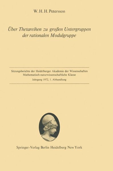 Produktbild: &Uuml;ber Thetareihen zu gro&szlig;en Untergruppen der rationalen Modulgruppe