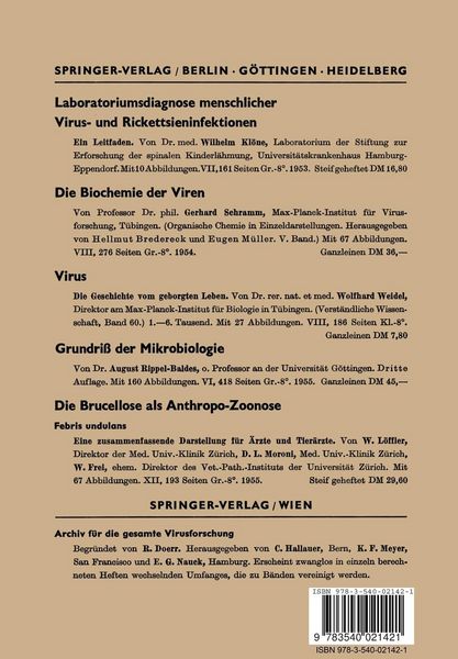 Produktbild: Die Inapparente Virusinfektion und ihre Bedeutung f&uuml;r die Klinik