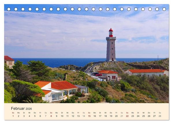 Produktbild: Cote Vermeille - Wo die Pyren&auml;en das Meer k&uuml;ssen (Tischkalender 2026 DIN A5 quer), CALVENDO Monatskalender