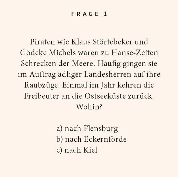 Produktbild: Ostseeküste-Quiz