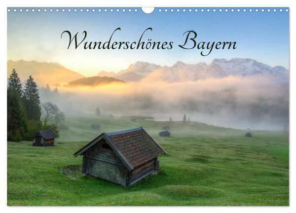 Wunderschönes Bayern (Wandkalender 2025 DIN A3 quer), CALVENDO Monatskalender