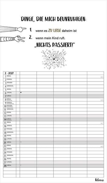 Produktbild: Visual Words Familienplaner 2027