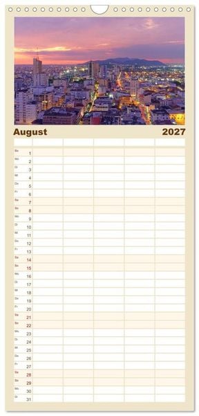 Produktbild: Familienplaner 2027 - Entdecke Ecuador mit 5 Spalten (Wandkalender, 21 x 45 cm) CALVENDO
