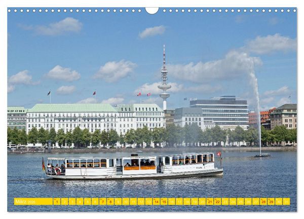Produktbild: Hamburg - Perle an der Elbe (Wandkalender 2026 DIN A3 quer), CALVENDO Monatskalender