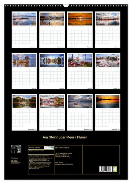 Produktbild: Am Steinhuder Meer / Planer (Wandkalender 2026 DIN A2 hoch), CALVENDO Monatskalender