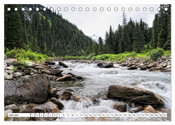 Produktbild: Krimmler Wasserf&auml;lle - Naturlandschaft Krimmler Achental (Tischkalender 2026 DIN A5 quer), CALVENDO Monatskalender