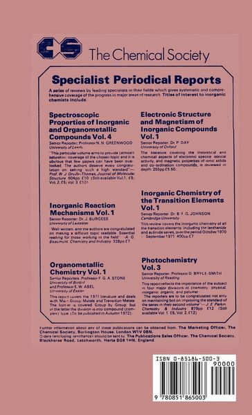 Produktbild: Inorganic Chemistry of the Transition Elements