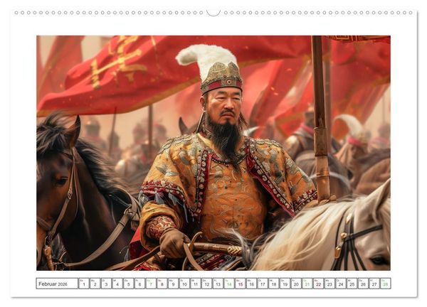 Produktbild: Mutige Krieger (hochwertiger Premium Wandkalender 2026 DIN A2 quer), Kunstdruck in Hochglanz