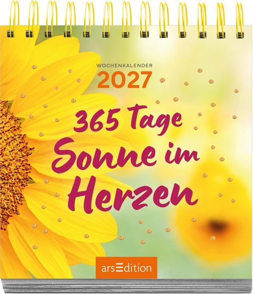 Produktbild: Mini-Wochenkalender 365 Tage Sonne im Herzen 2027