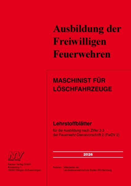 Produktbild: Maschinist f&uuml;r L&ouml;schfahrzeuge