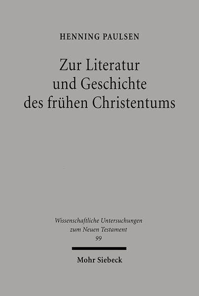Produktbild: Zur Literatur und Geschichte des fr&uuml;hen Christentums
