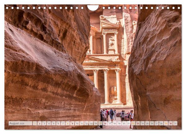 Produktbild: Jordanien - Wadis - W&uuml;ste - Weltwunder (Wandkalender 2026 DIN A4 quer), CALVENDO Monatskalender