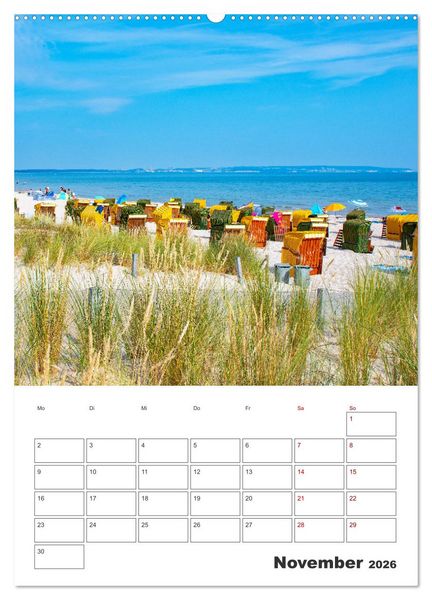 Produktbild: R&uuml;gen - Terminplaner (Wandkalender 2026 DIN A2 hoch), CALVENDO Monatskalender