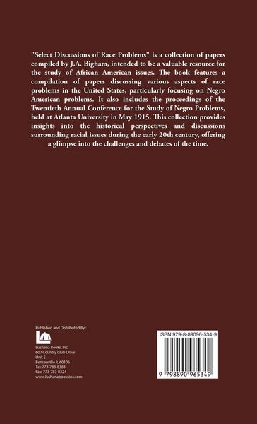 Produktbild: Select Discussions of Race Problems