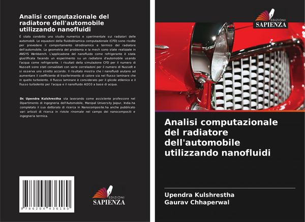 Produktbild: Analisi computazionale del radiatore dell'automobile utilizzando nanofluidi