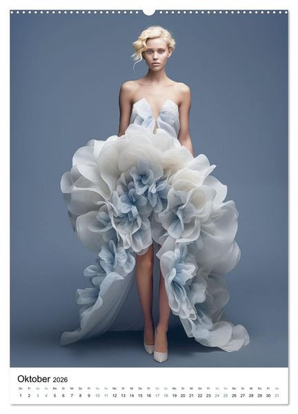Produktbild: Floral Couture (hochwertiger Premium Wandkalender 2026 DIN A2 hoch), Kunstdruck in Hochglanz