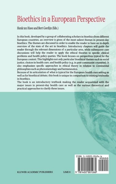 Produktbild: Bioethics in a European Perspective