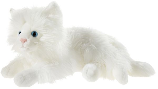 Produktbild: Pl&uuml;sch Misanimo Schmusekatze liegend wei&szlig; 30cm