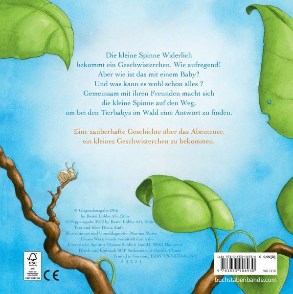 Produktbild: Die kleine Spinne Widerlich - Das Geschwisterchen Pappbilderbuch