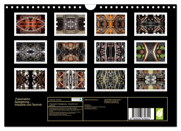 Produktbild: Faszination Spiegelung - Industrie und Technik (Wandkalender 2026 DIN A4 quer), CALVENDO Monatskalender