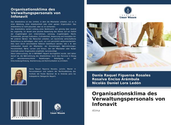 Produktbild: Organisationsklima des Verwaltungspersonals von Infonavit