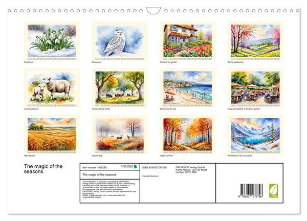 Produktbild: The magic of the seasons (Wall Calendar 2026 DIN A3 landscape), CALVENDO 12 Month Wall Calendar