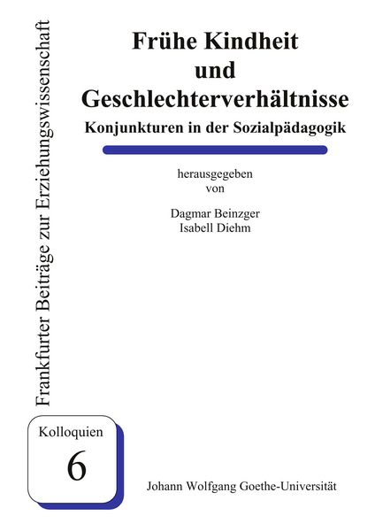 Produktbild: Fr&uuml;he Kindheit und Geschlechterverh&auml;ltnisse