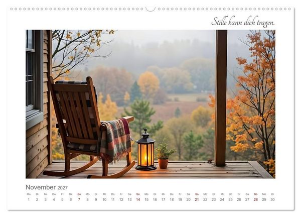 Produktbild: Dort, wo es leiser wird - Zw&ouml;lf Orte zum Ankommen, Durchatmen und Verweilen (Wandkalender 2027 DIN A2 quer), CALVENDO Monatskalender