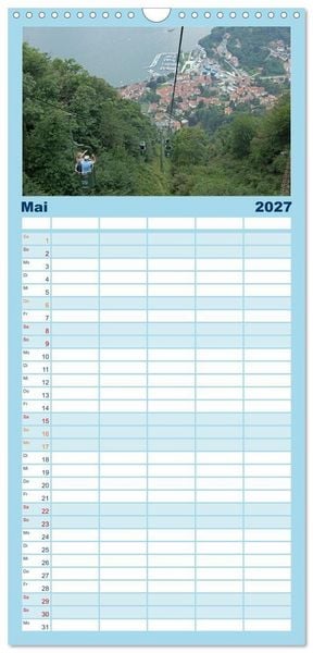 Produktbild: Familienplaner 2027 - Lago Maggiore - Mediterranes Flair umgeben von Bergen mit 5 Spalten (Wandkalender, 21 x 45 cm) CALVENDO