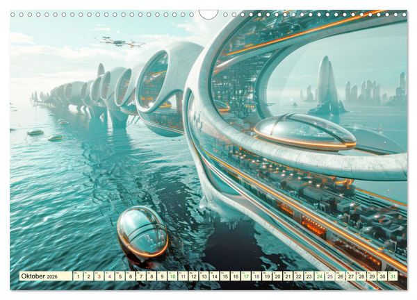 Produktbild: Science-Fiction Wasserwelten (Wandkalender 2026 DIN A3 quer), CALVENDO Monatskalender