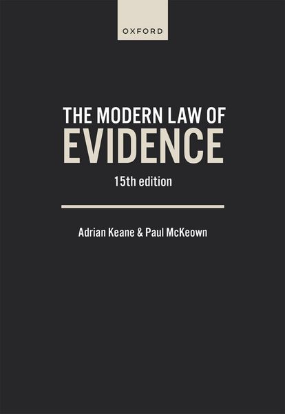 Produktbild: The Modern Law of Evidence