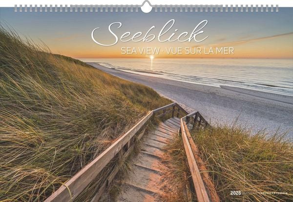 Produktbild: Seeblick 2026 - Bildkalender quer 49,5x33 cm - Sea View - die schönsten Strandbilder - Landschaftskalender - Wandkalender - Wandplaner