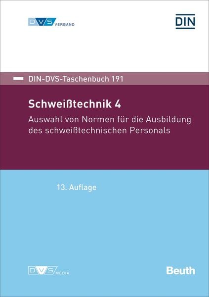 Produktbild: DIN-DVS-Taschenbuch 191